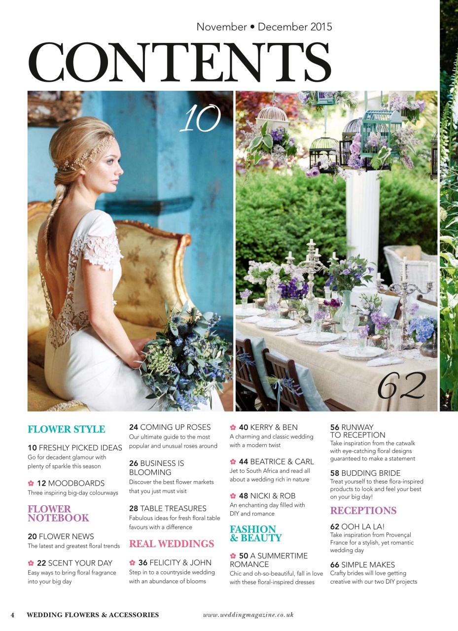 Wedding Flowers Magazine Preview Pages