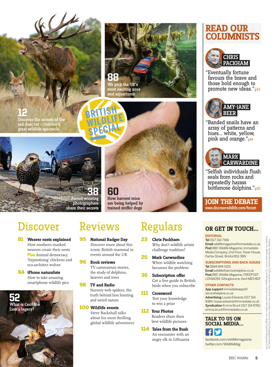 BBC Wildlife Magazine Preview Pages