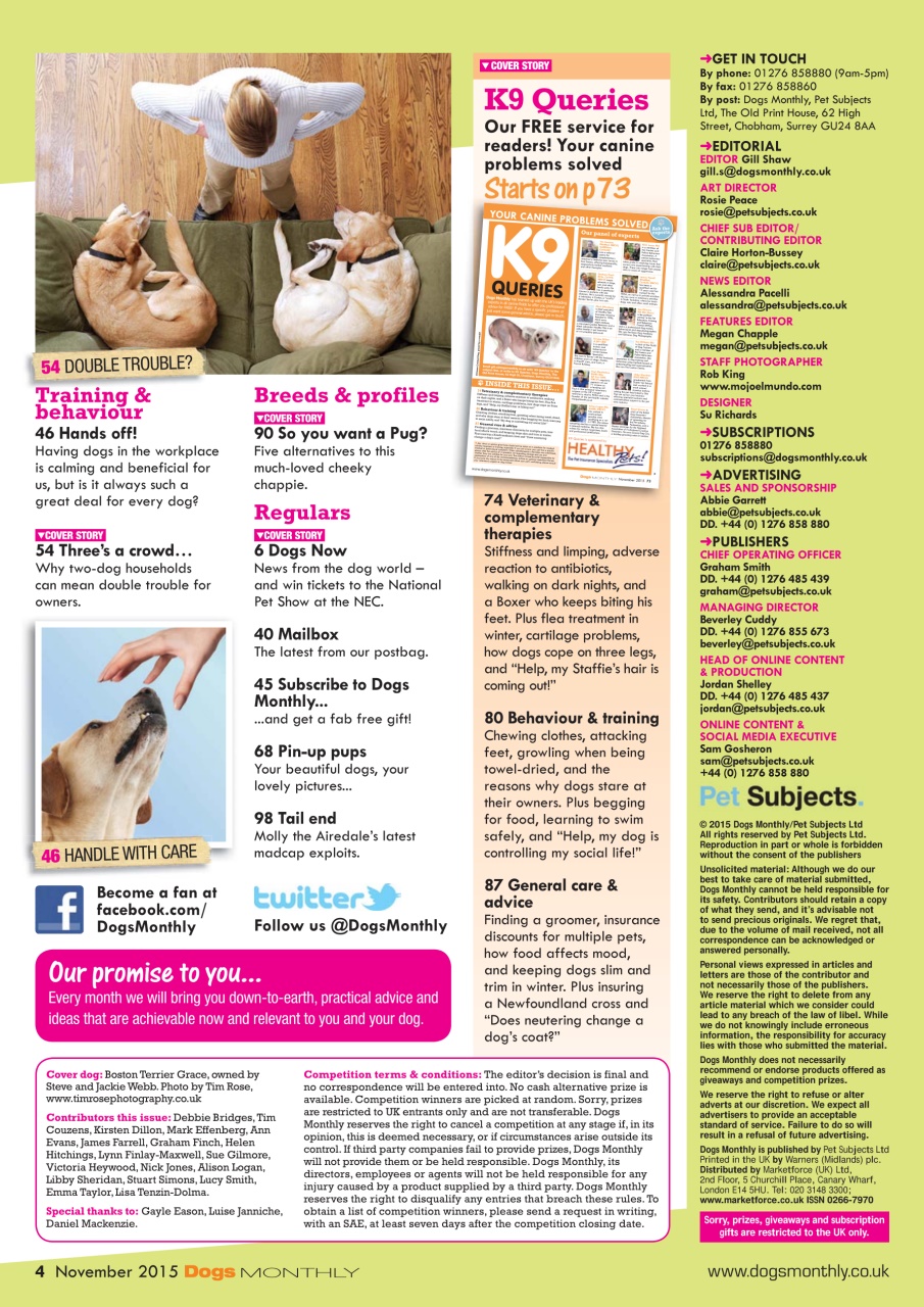 Dogs Monthly Preview Pages