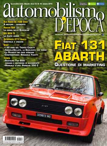 Automobilismo d'Epoca issue Automobilismo d'Epoca 10 2015