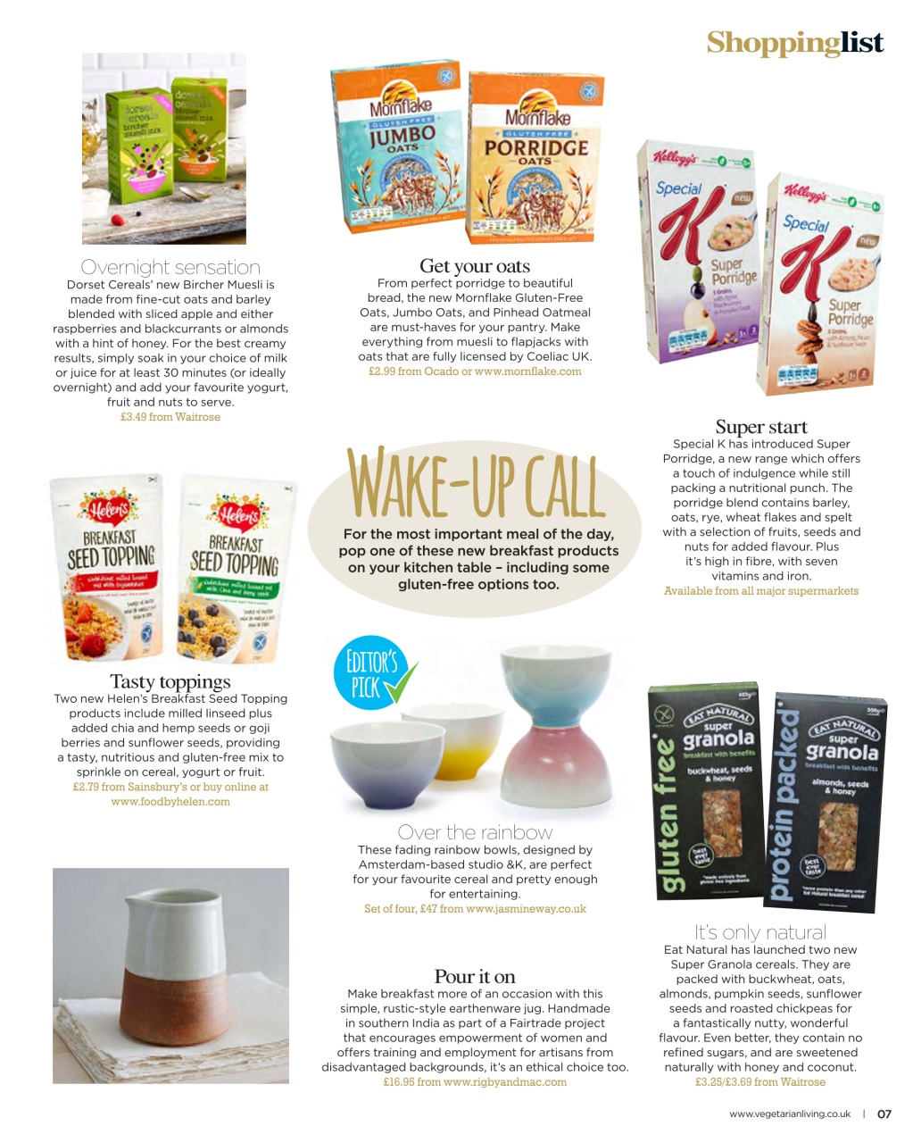 Vegetarian Living Preview Pages