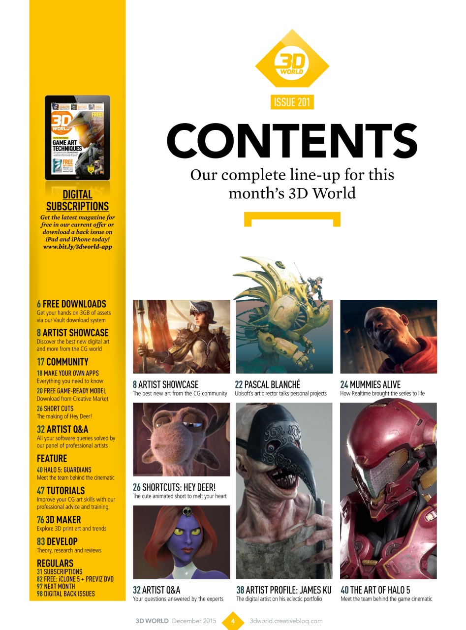 3D World Preview Pages