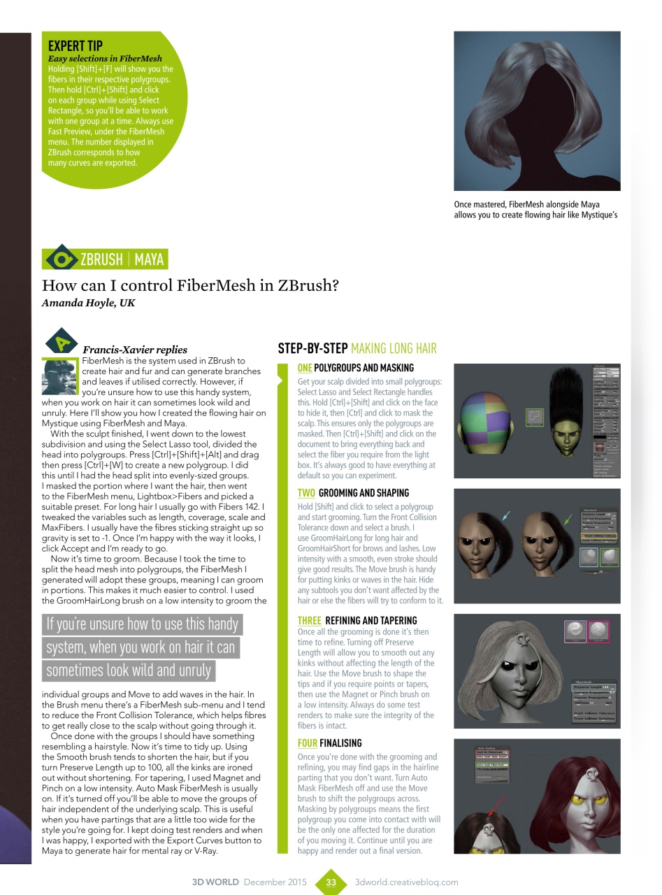 3D World Preview Pages