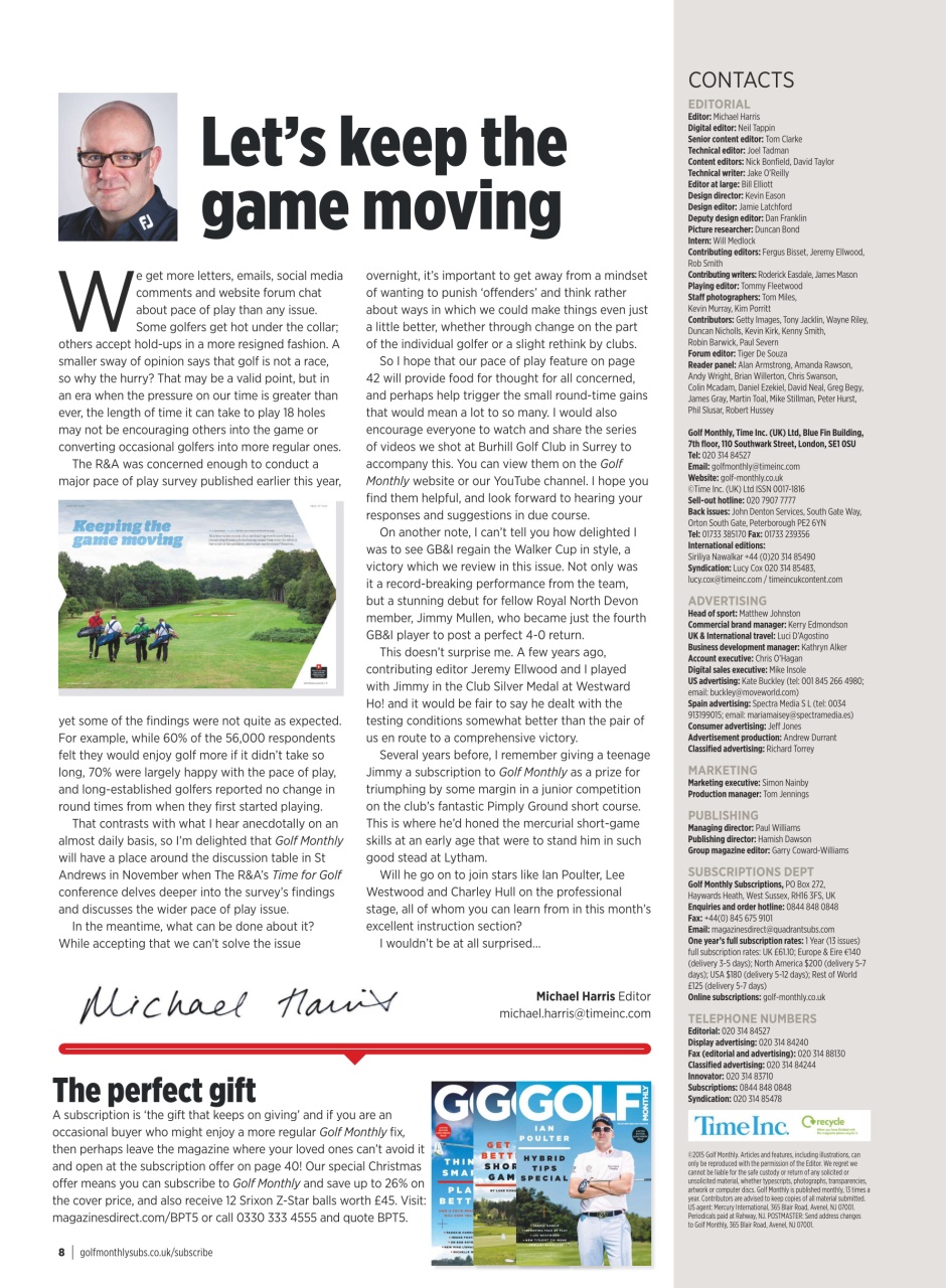 Golf Monthly Preview Pages