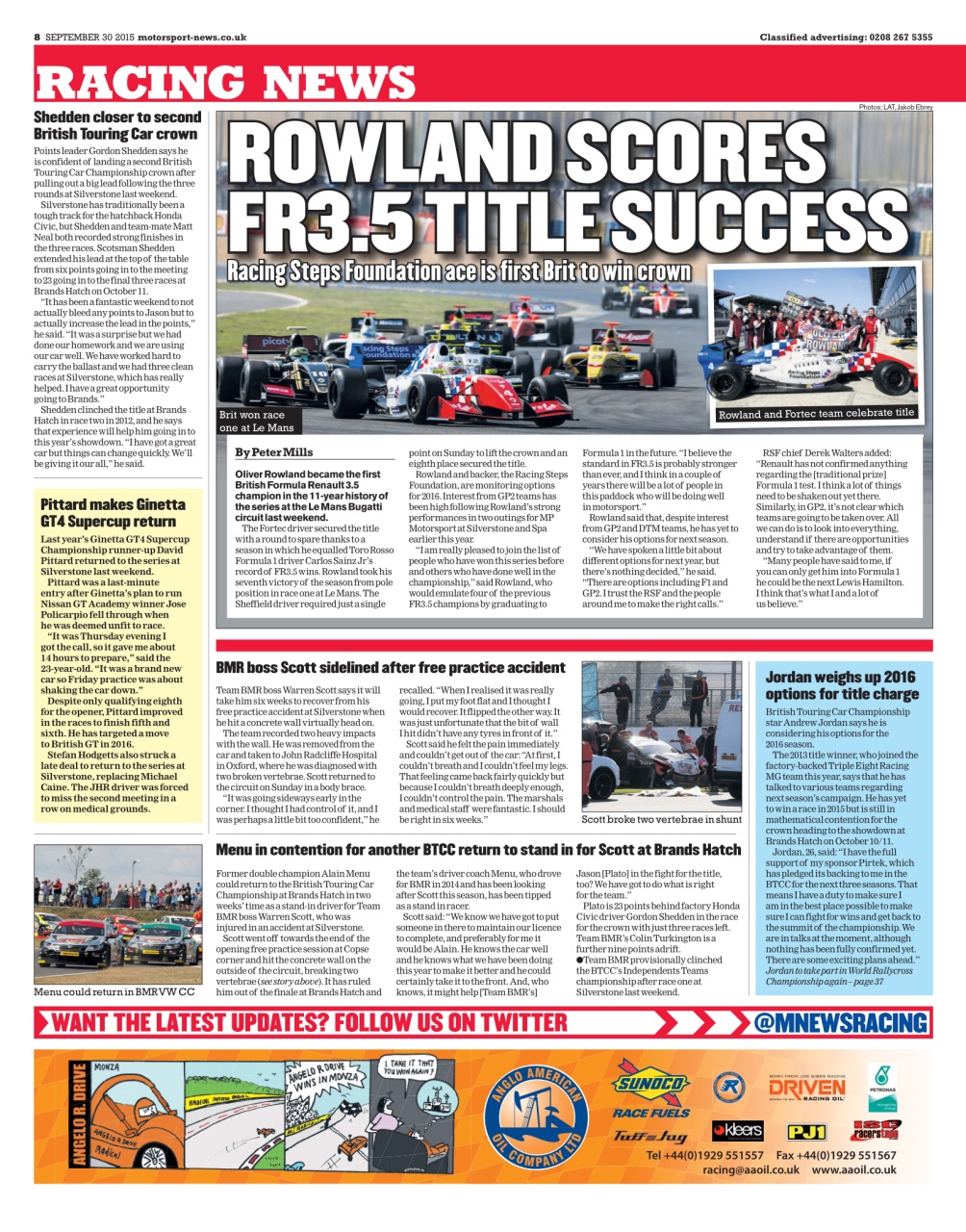 Motorsport News Preview Pages