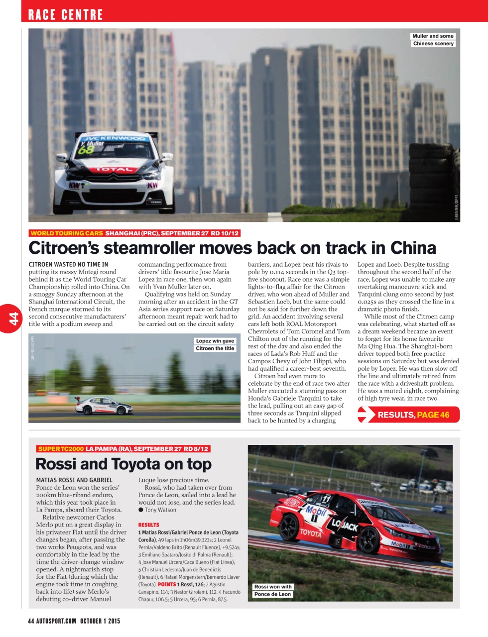 Autosport Preview Pages