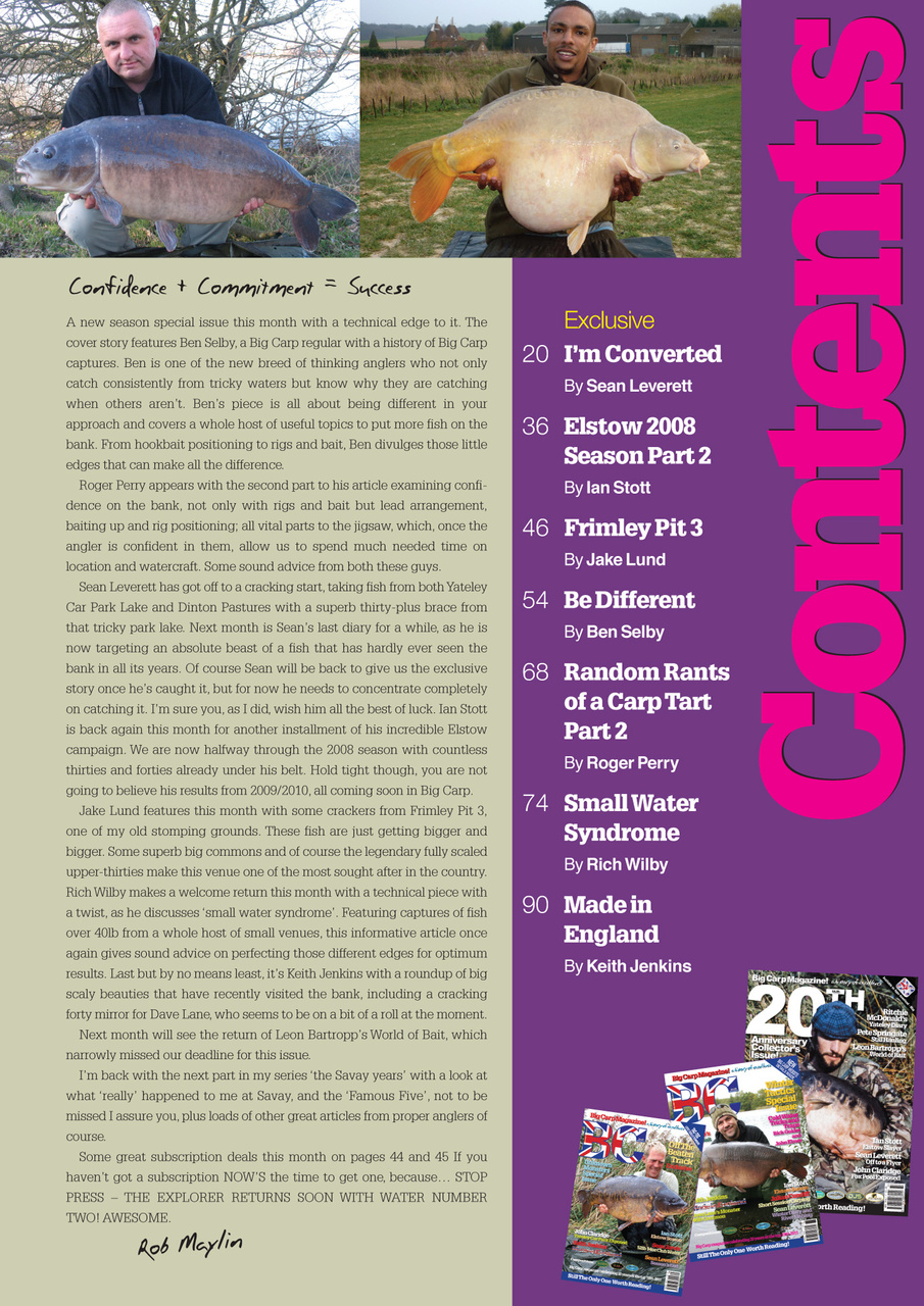 Big Carp Magazine Preview Pages