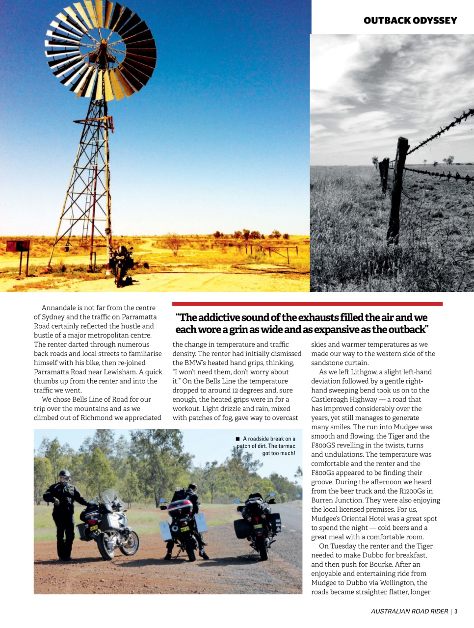 Australian Road Rider Preview Pages