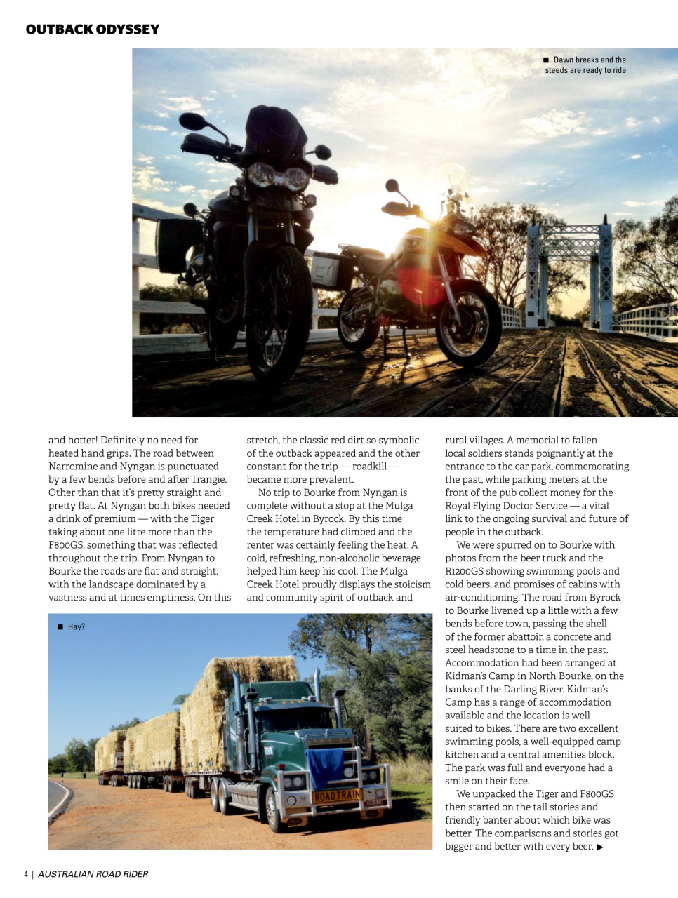 Australian Road Rider Preview Pages