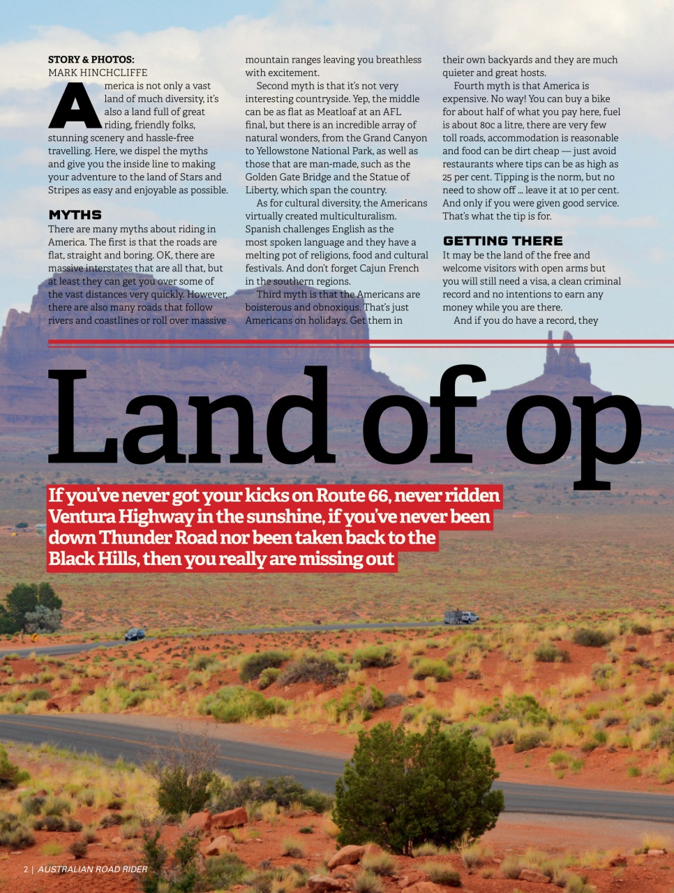 Australian Road Rider Preview Pages