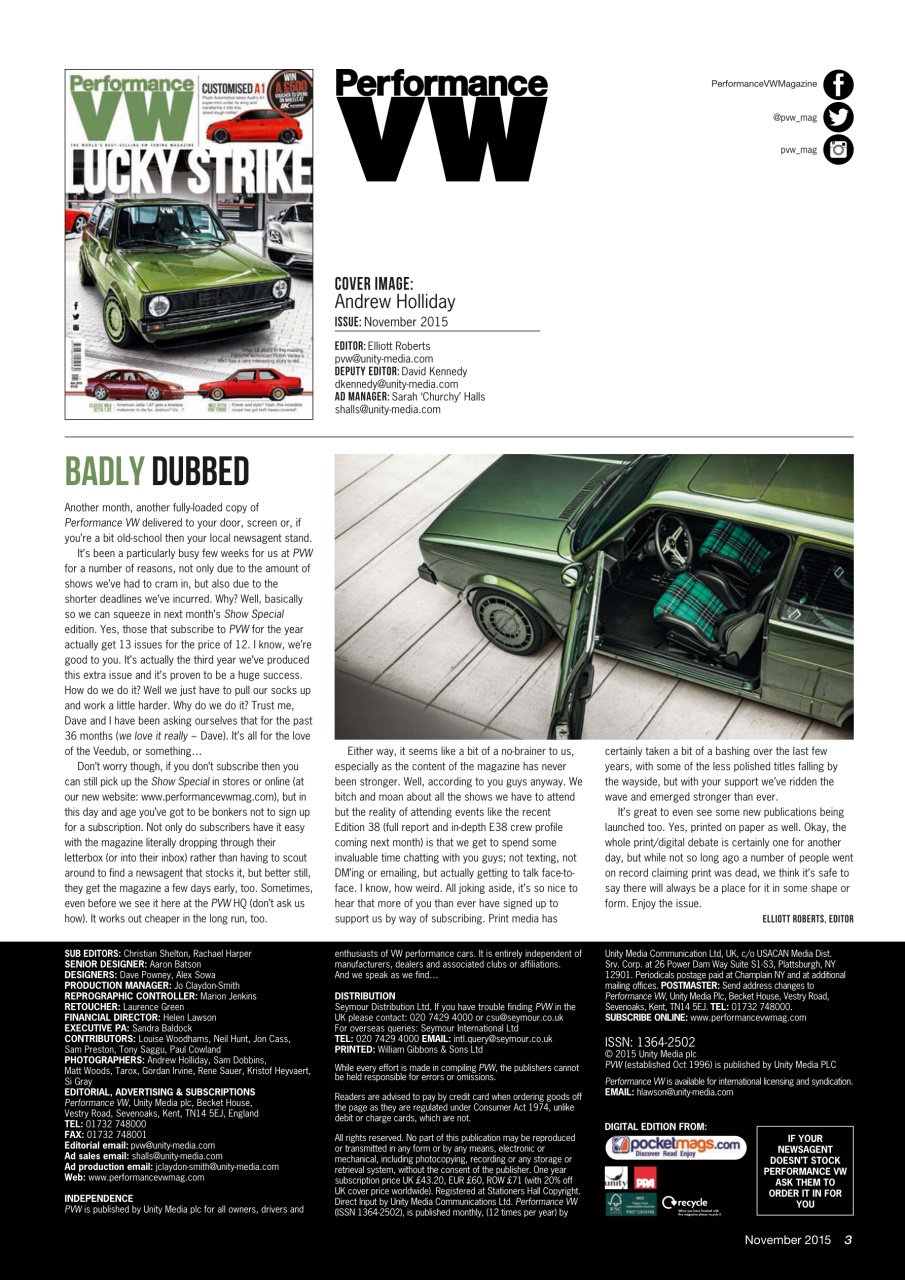 Performance VW Preview Pages