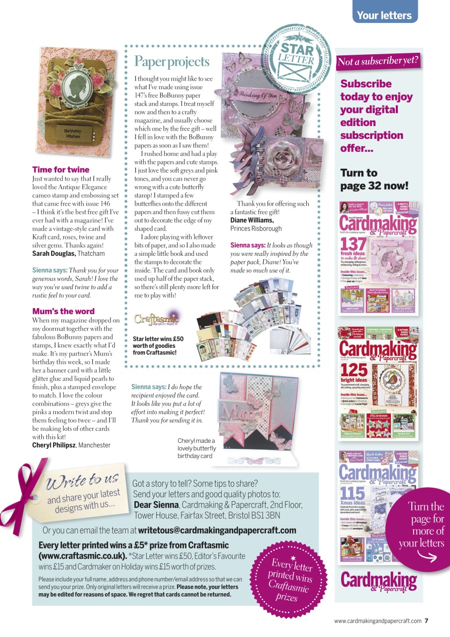 Cardmaking & Papercraft Preview Pages