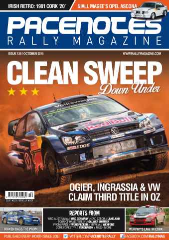 Pacenotes Rally magazine issue Issue 138 - October 2015