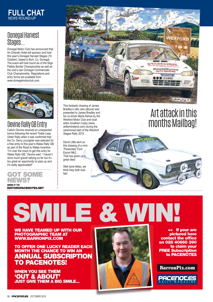 Pacenotes Rally magazine Preview Pages