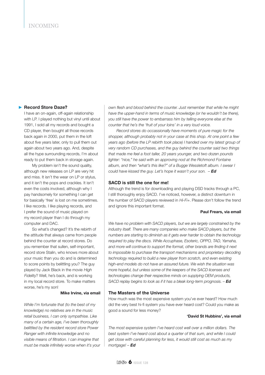 hi-fi+ Global Network Preview Pages