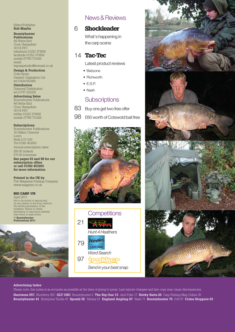 Big Carp Magazine Preview Pages
