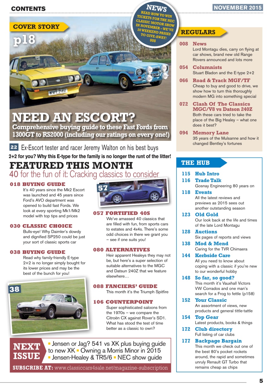 Classic Motoring Preview Pages