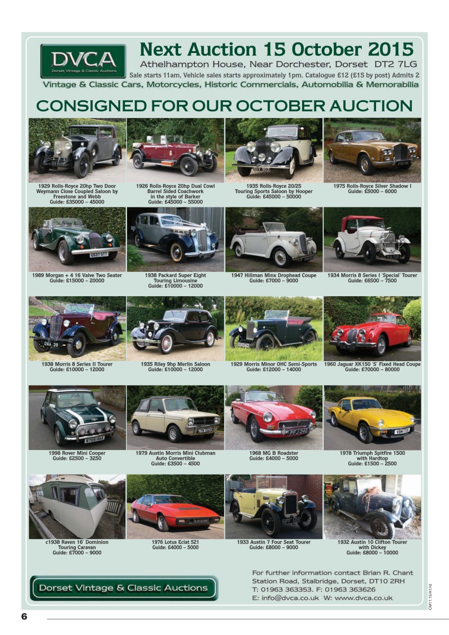 Classic Motoring Preview Pages