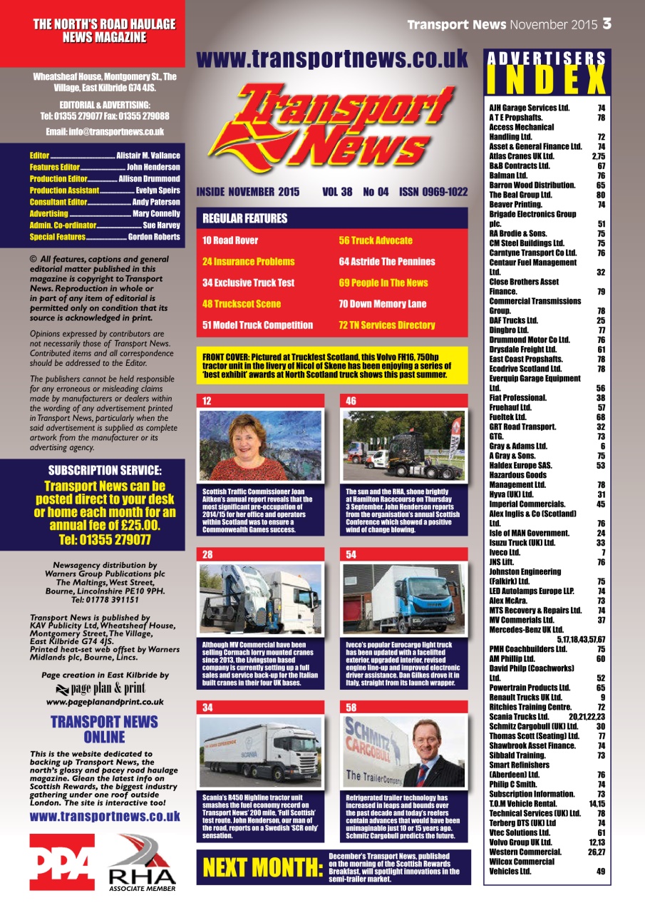 Transport News Preview Pages