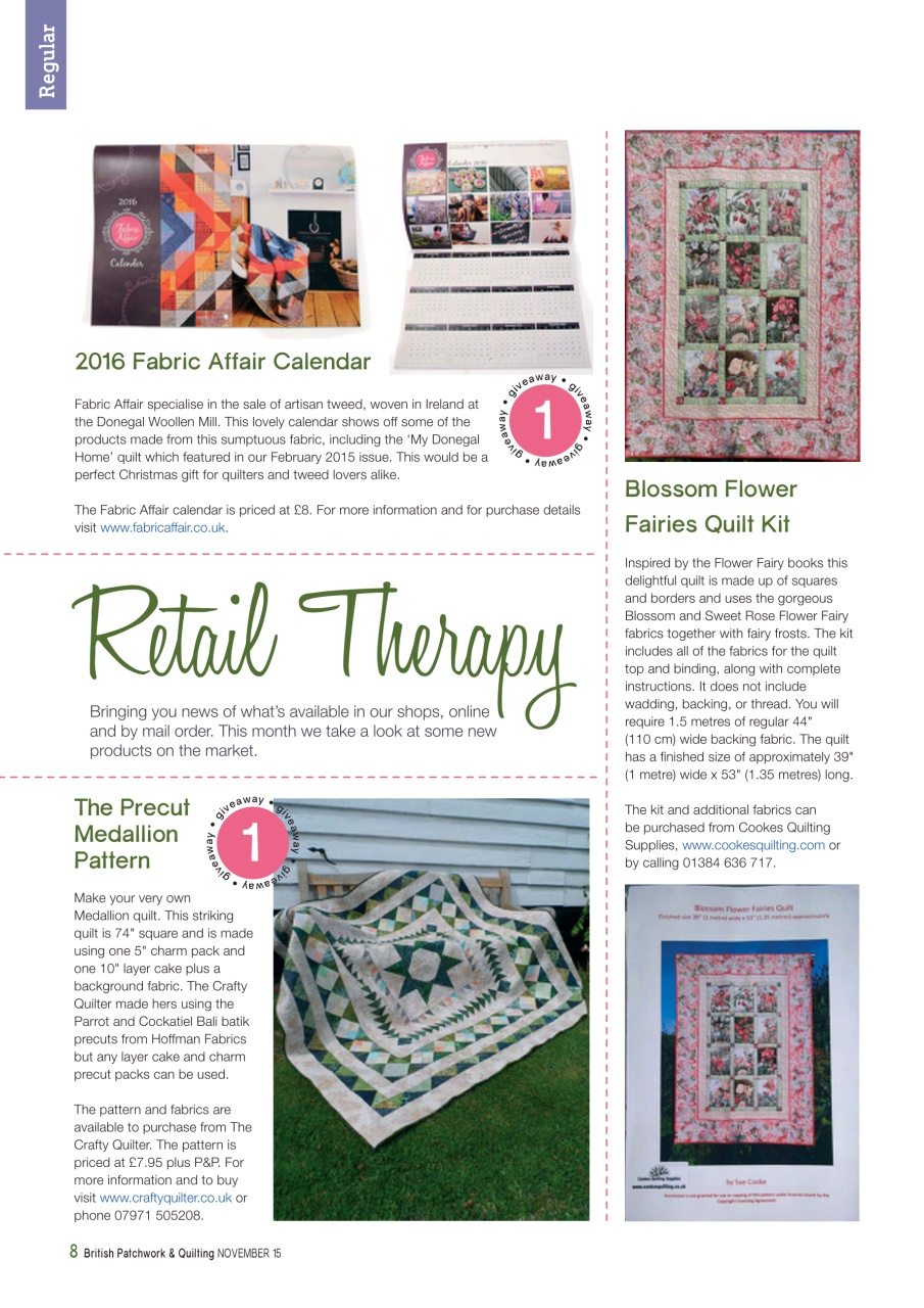 Patchwork and Quilting Preview Pages