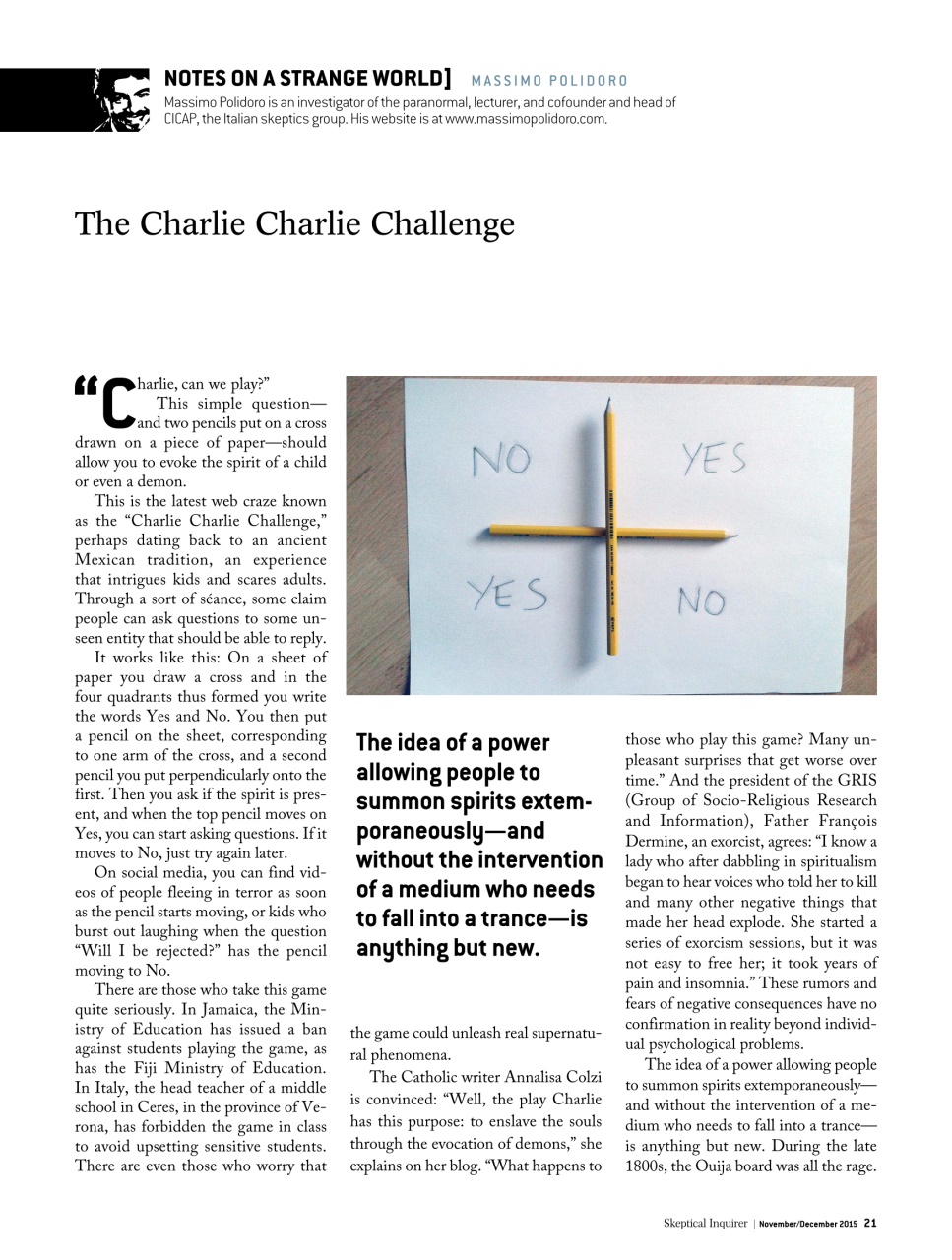 Skeptical Inquirer Preview Pages