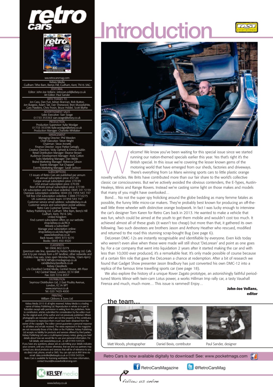 Retro Cars Preview Pages