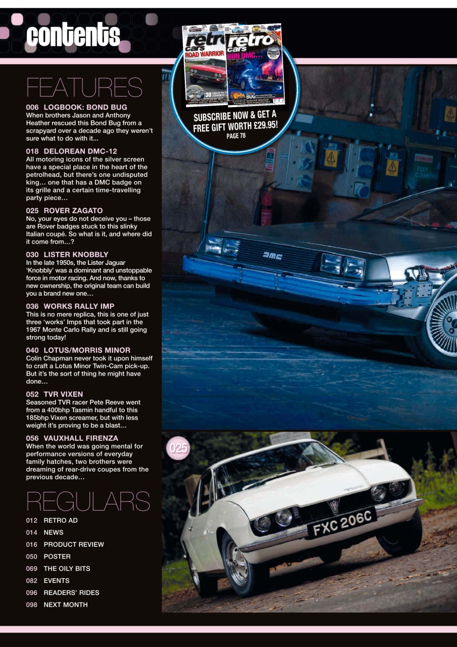 Retro Cars Preview Pages