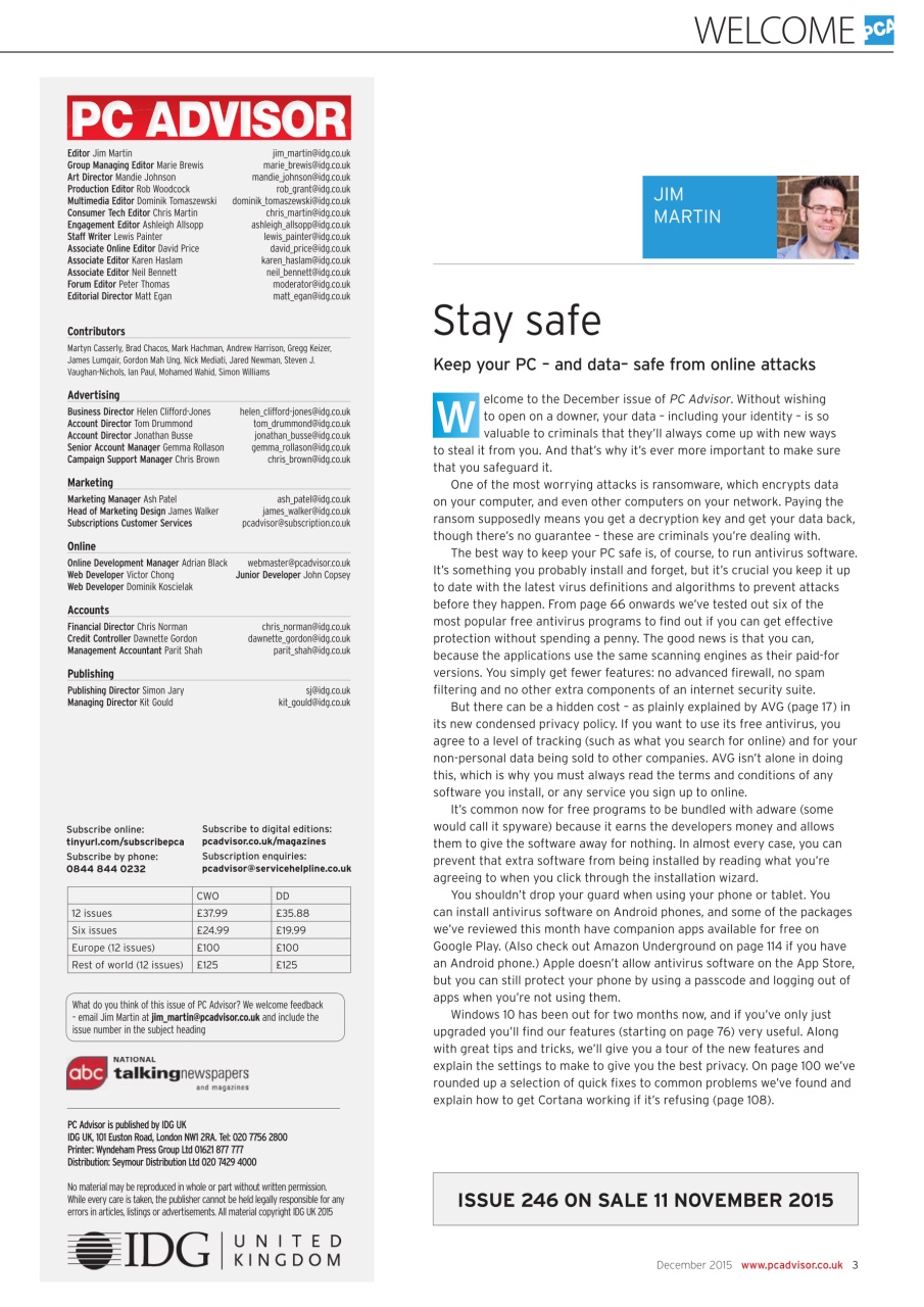 Tech Advisor Preview Pages