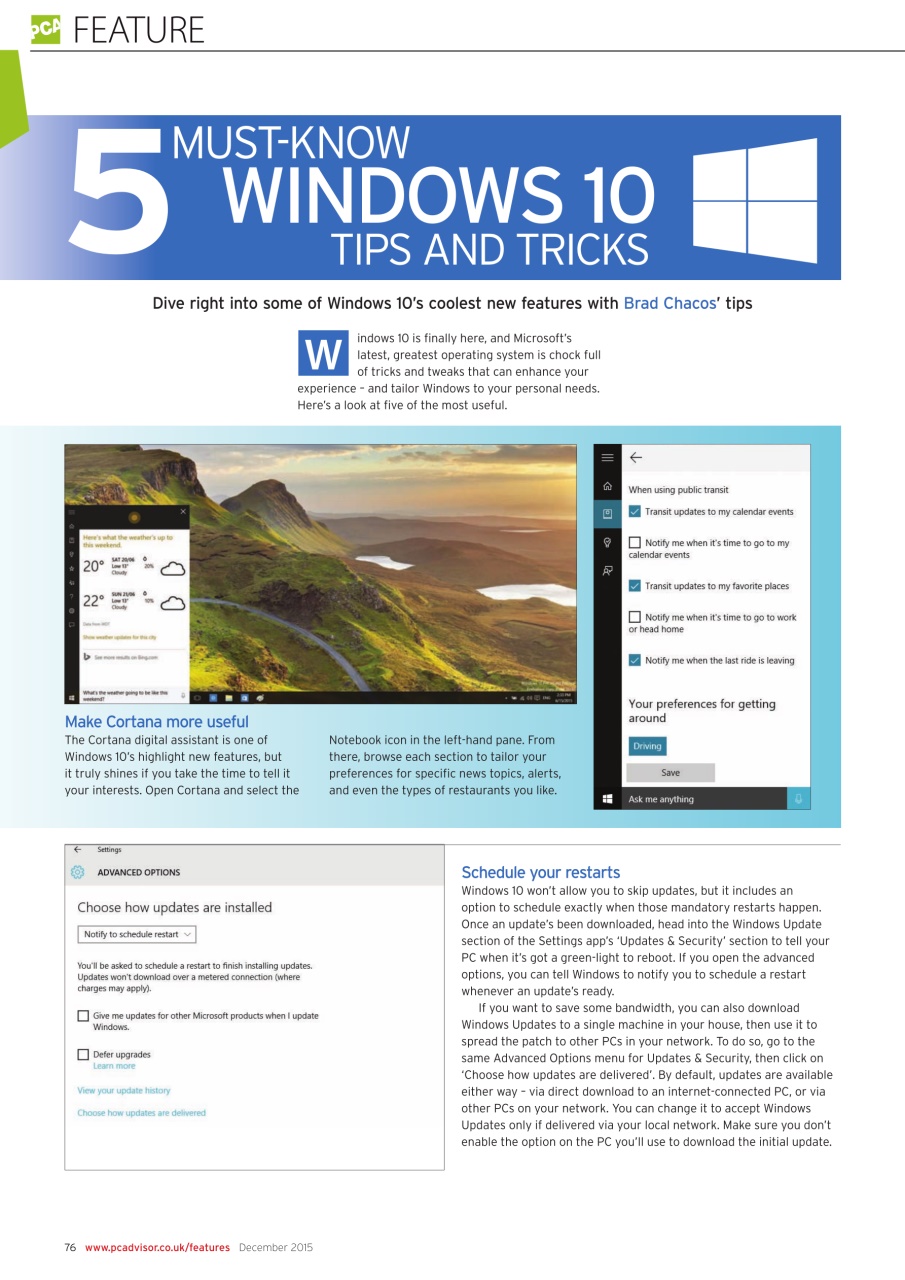 Tech Advisor Preview Pages
