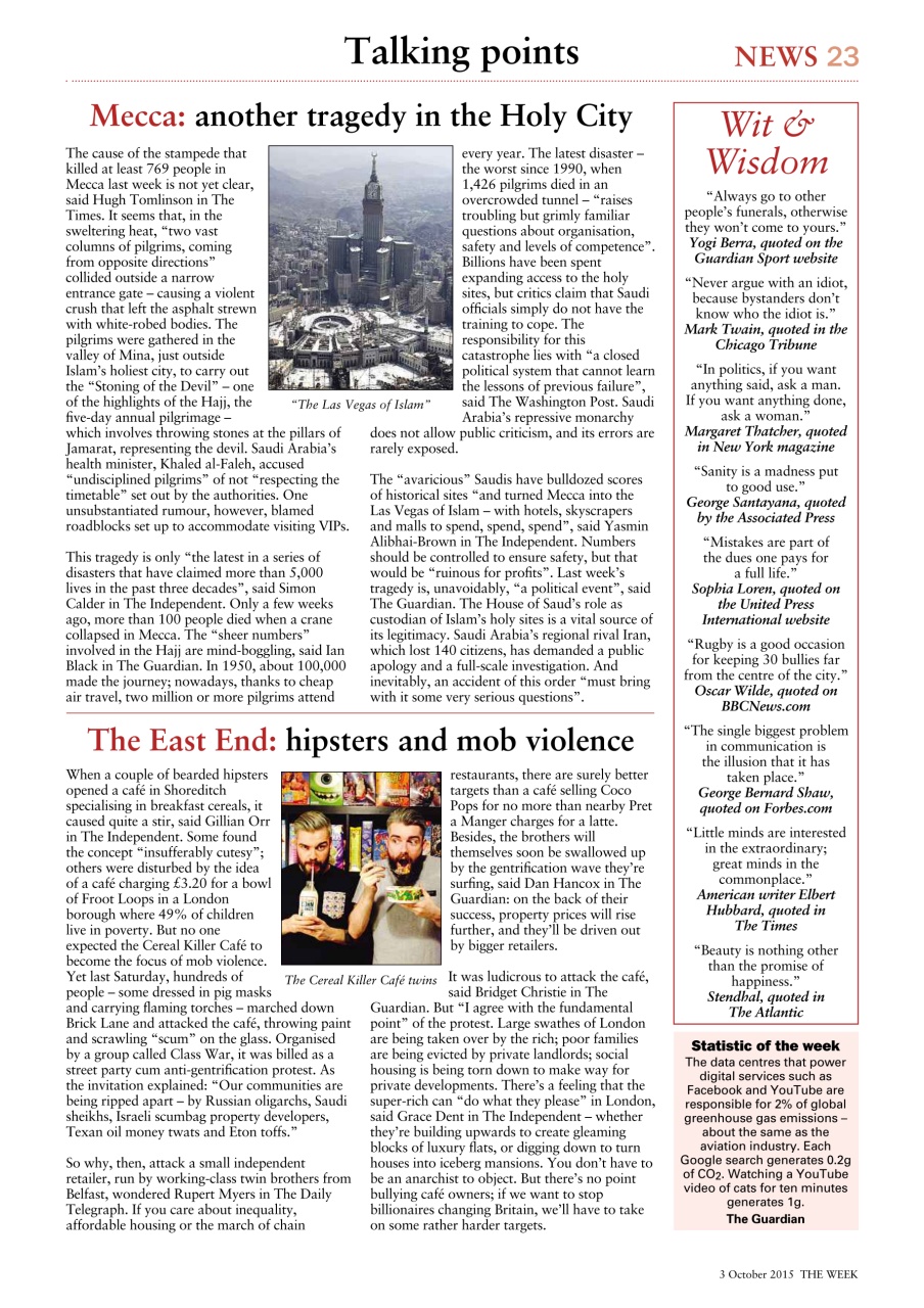 The Week Preview Pages