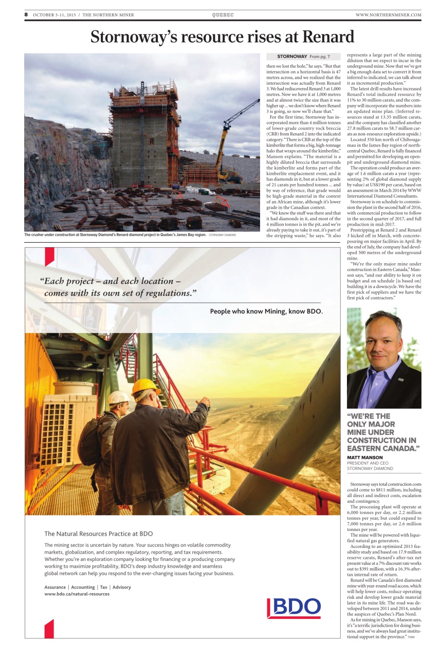 The Northern Miner Preview Pages