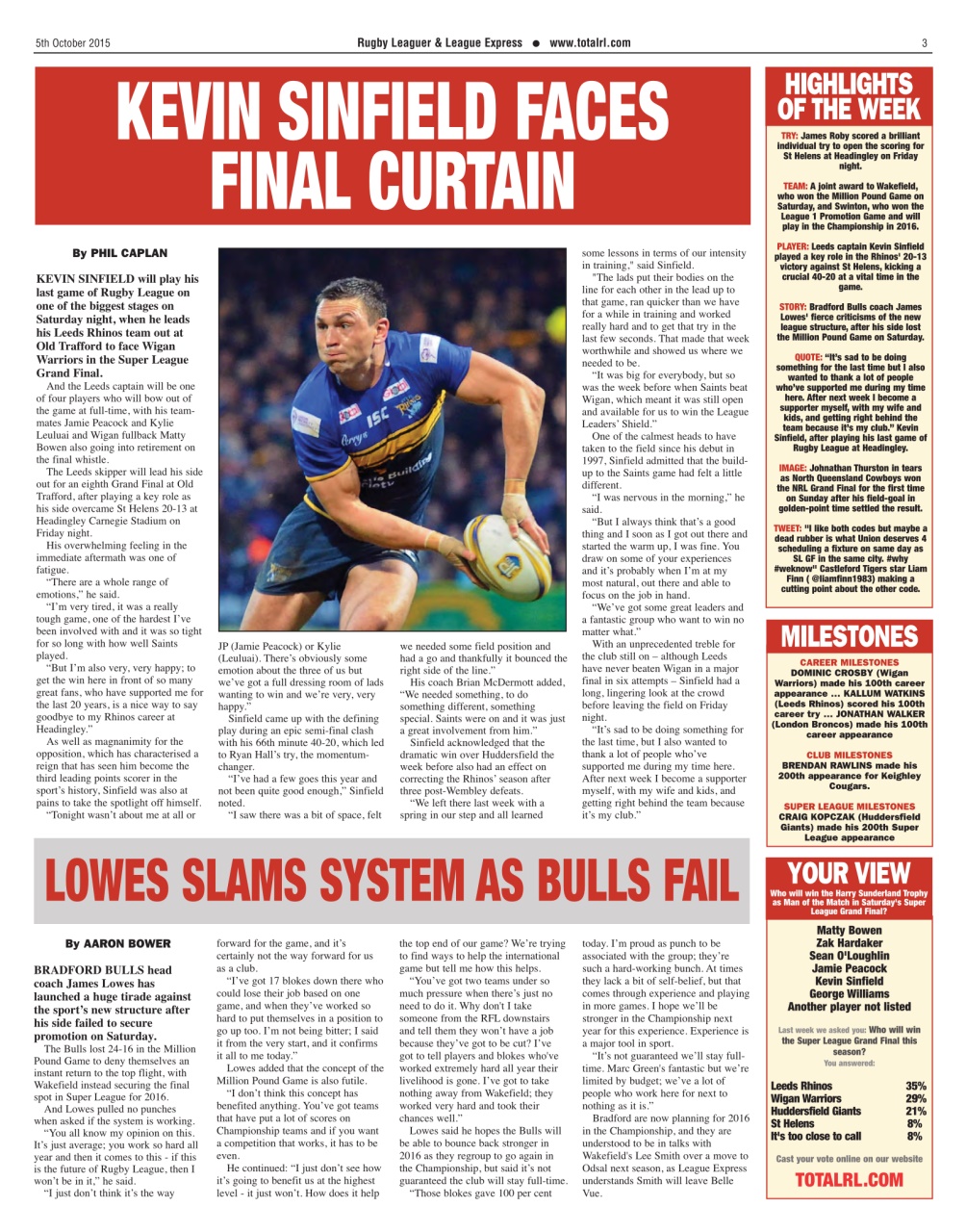 League Express Preview Pages