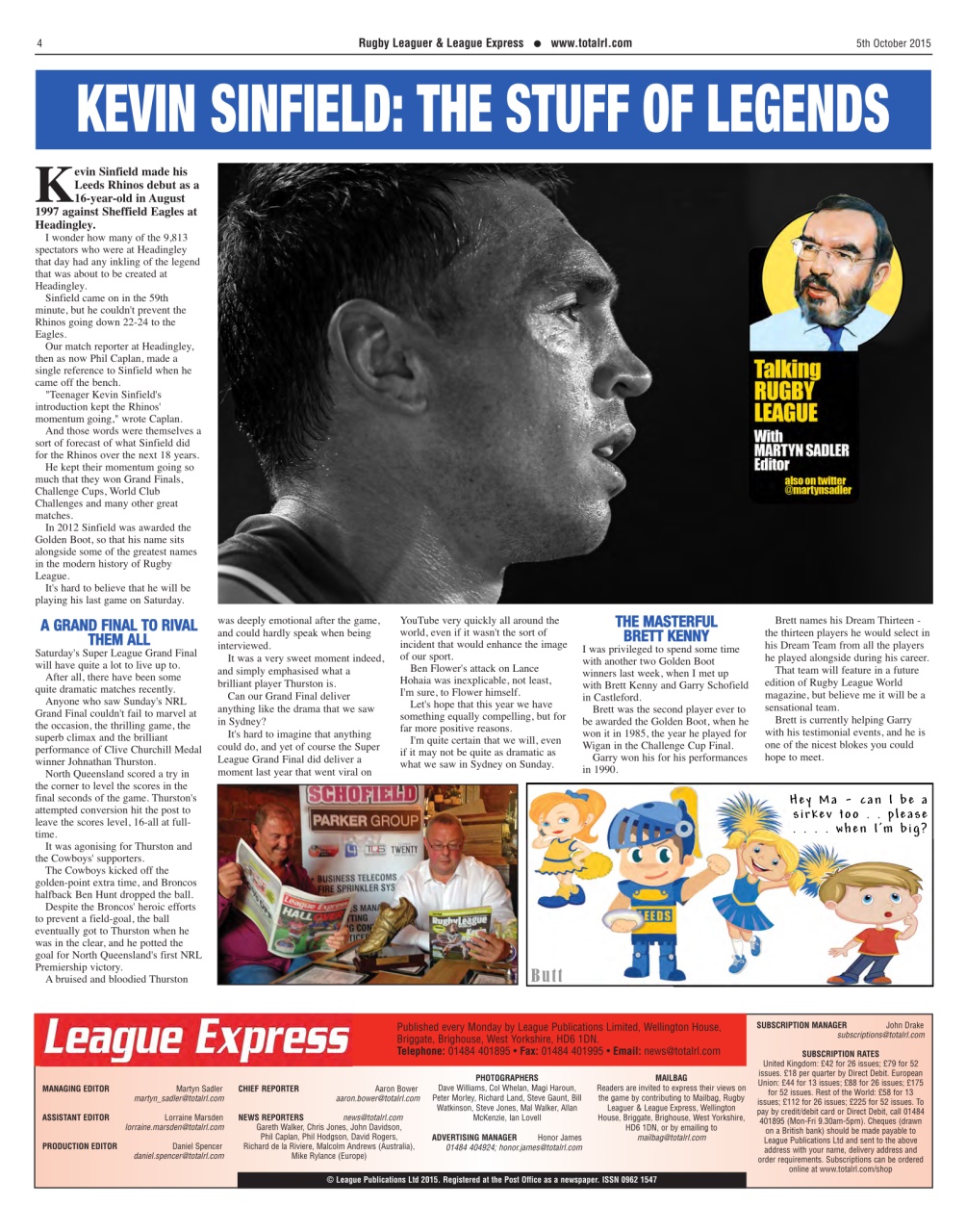 League Express Preview Pages