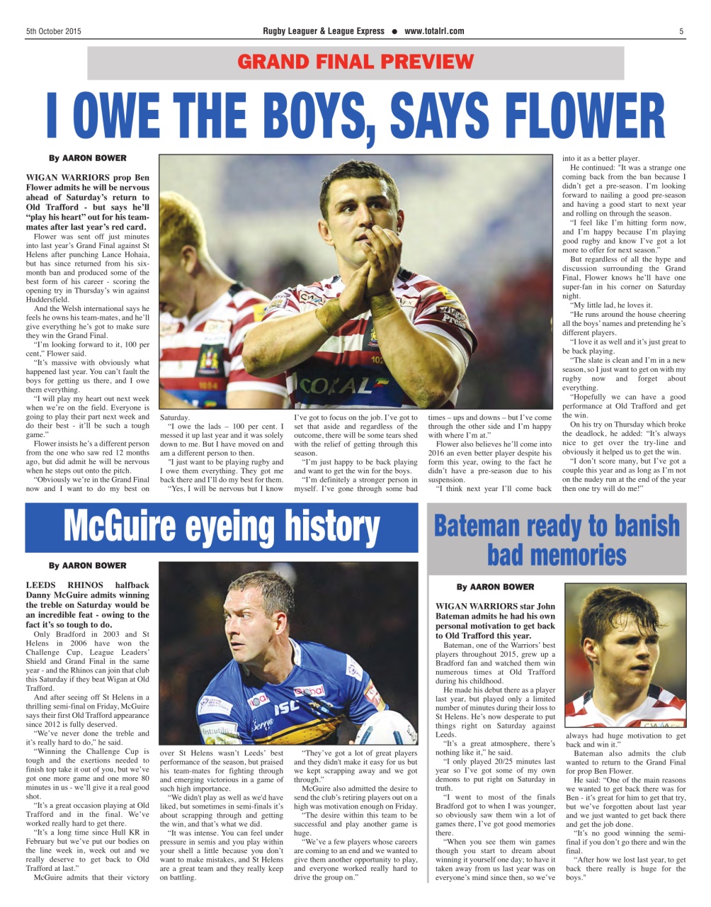 League Express Preview Pages