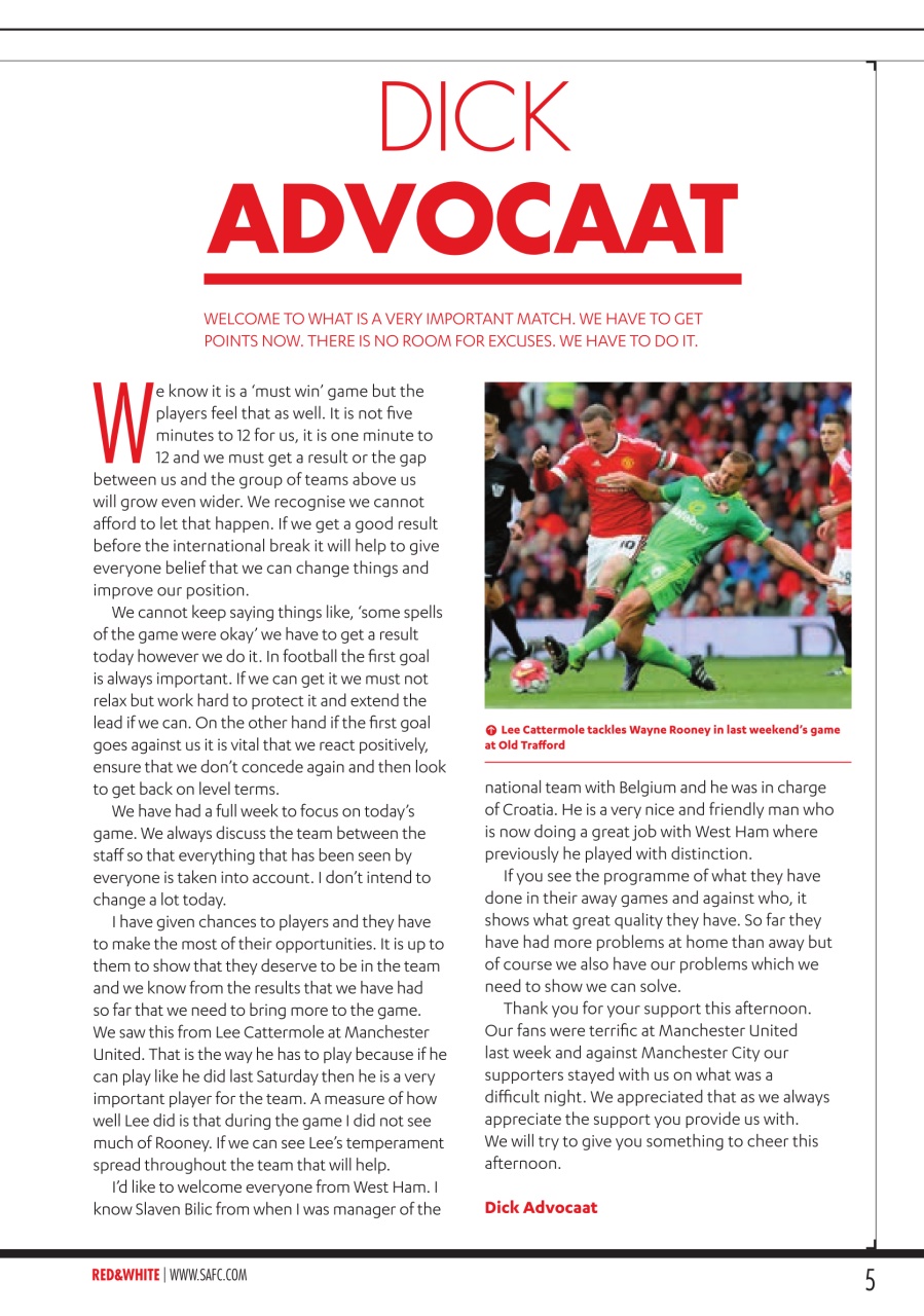 Sunderland FC Preview Pages