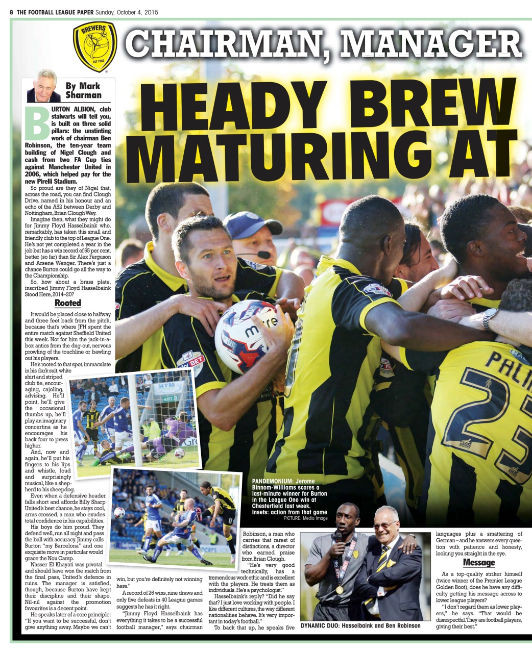 The Football League Paper Preview Pages