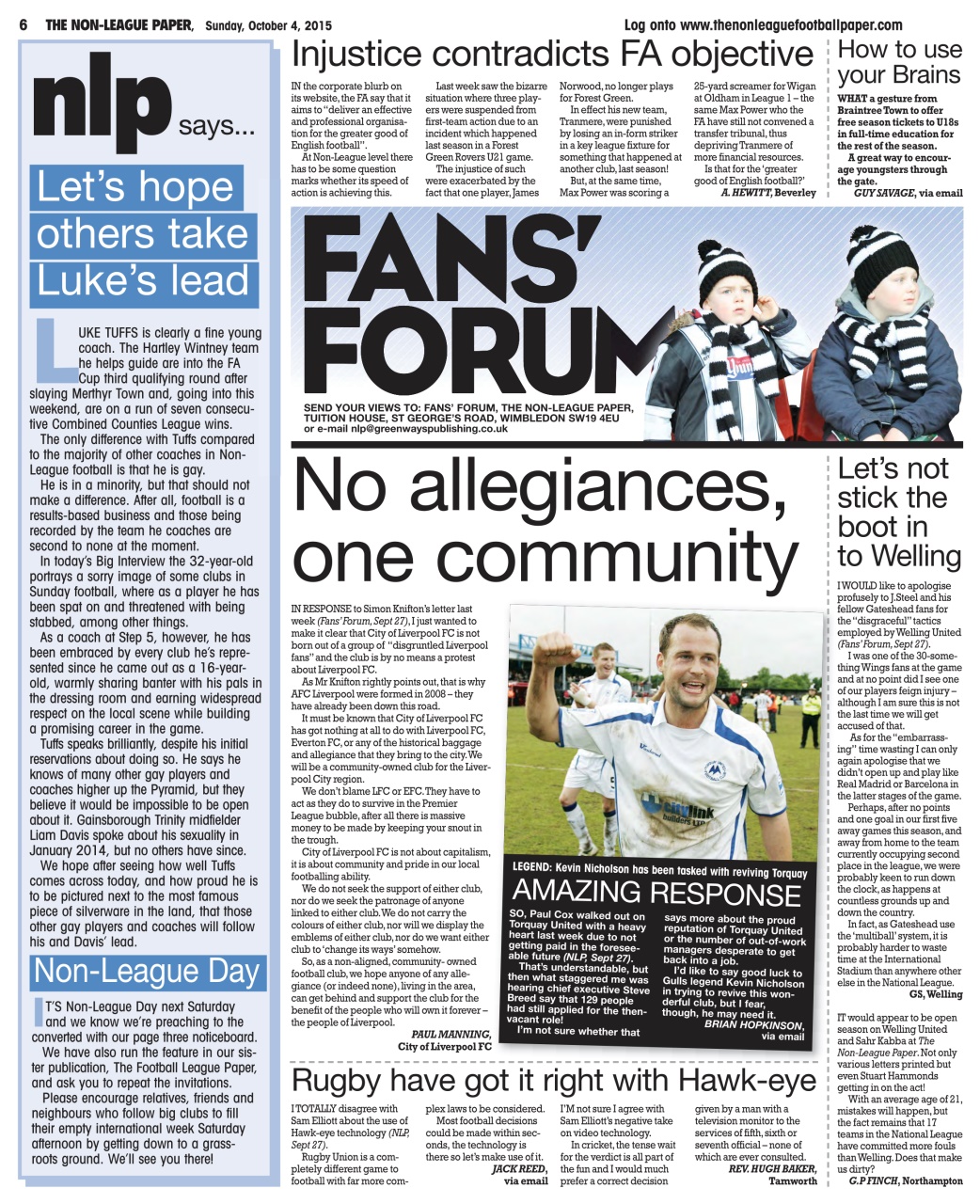 The Non-League Football Paper Preview Pages