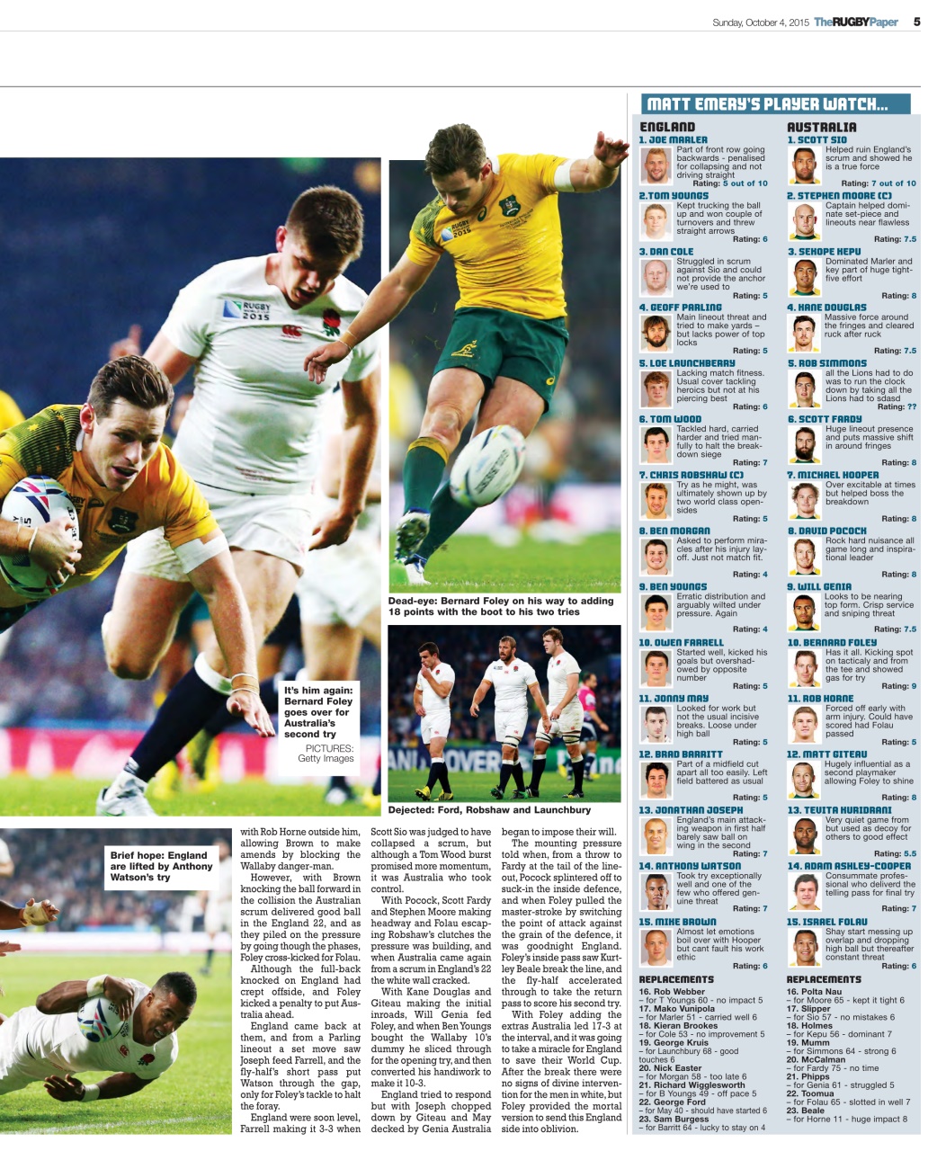 The Rugby Paper Preview Pages