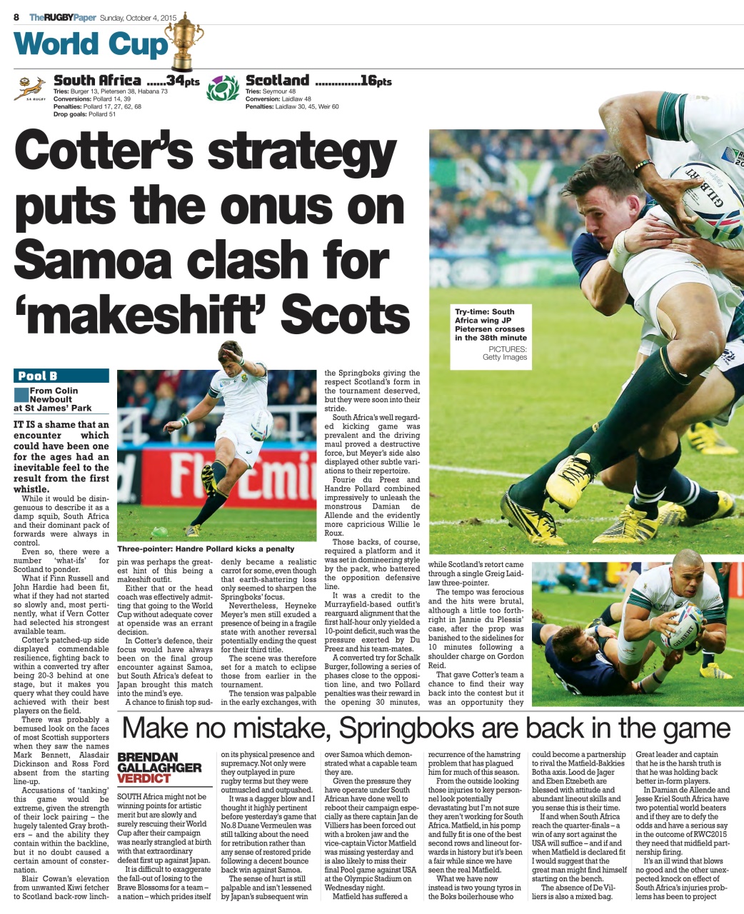 The Rugby Paper Preview Pages