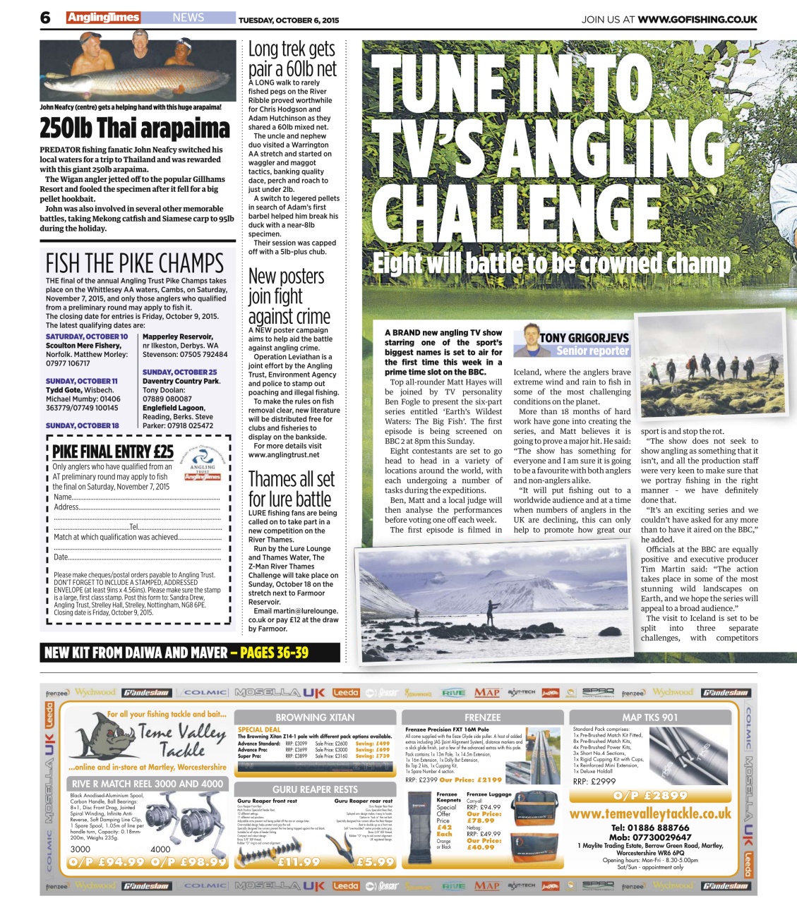 Angling Times Preview Pages