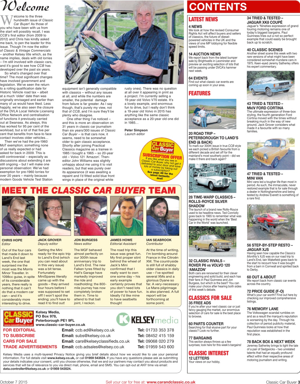Classic Car Buyer Preview Pages