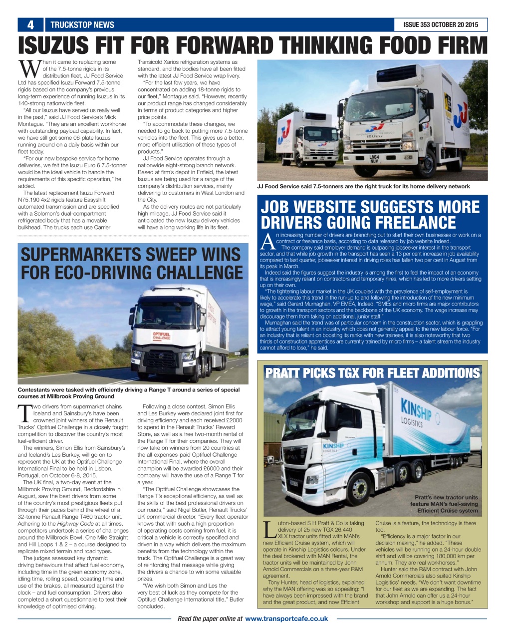 Truckstop News Preview Pages