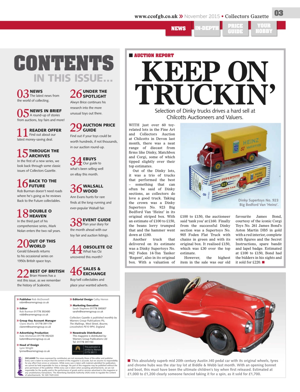 Collectors Gazette Preview Pages