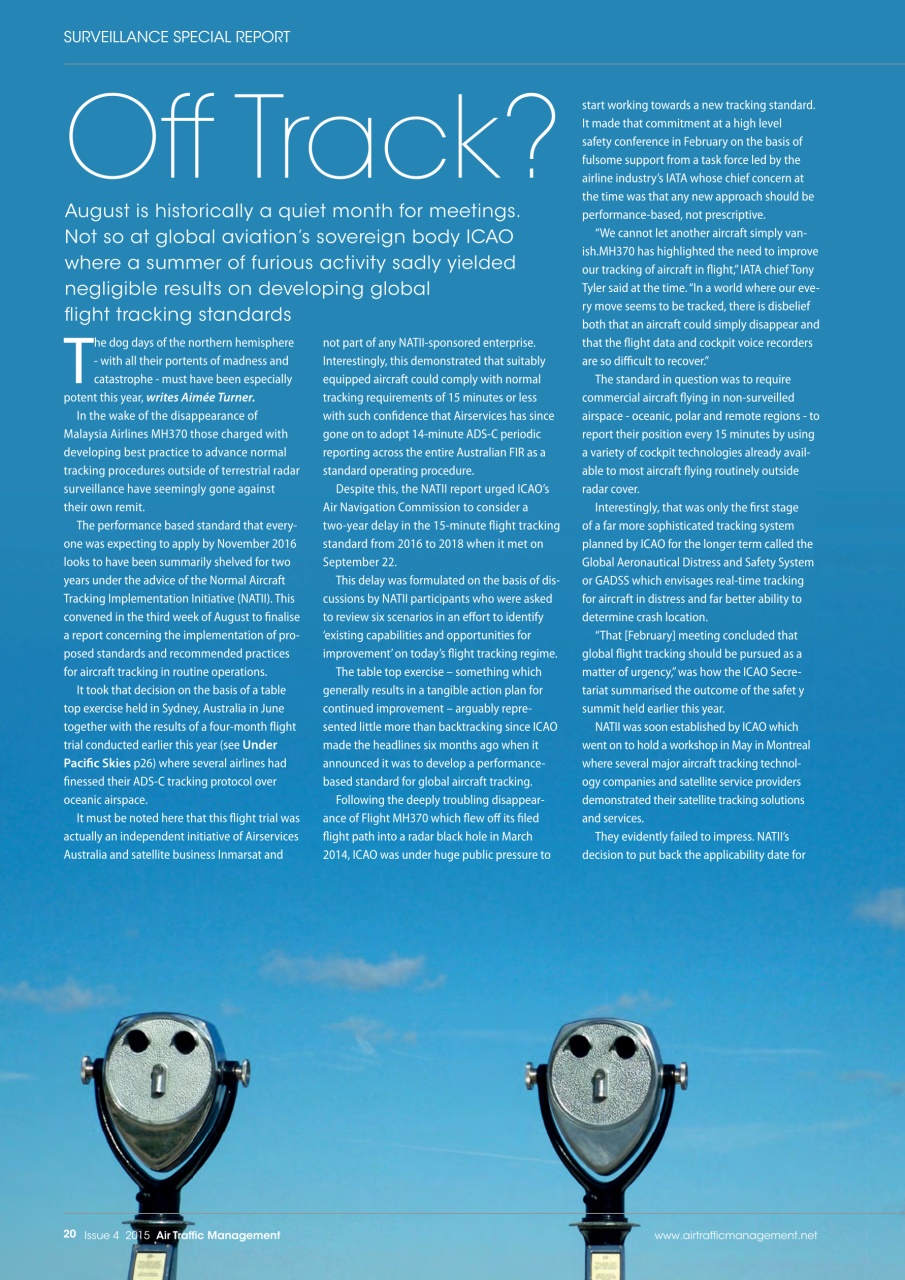 Air Traffic Management Preview Pages
