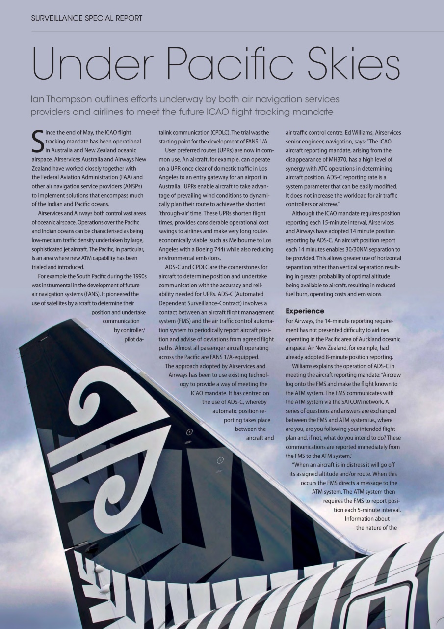 Air Traffic Management Preview Pages