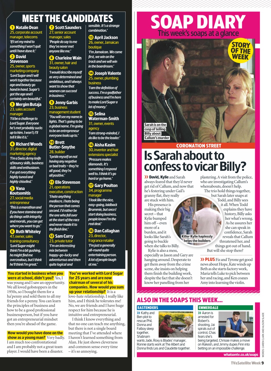 TV & Satellite Week Preview Pages