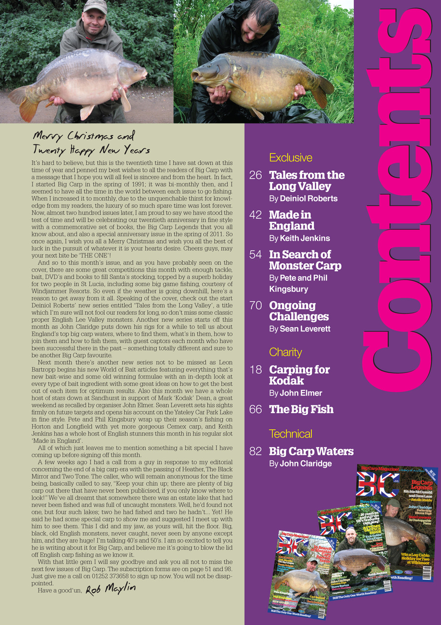 Big Carp Magazine Preview Pages