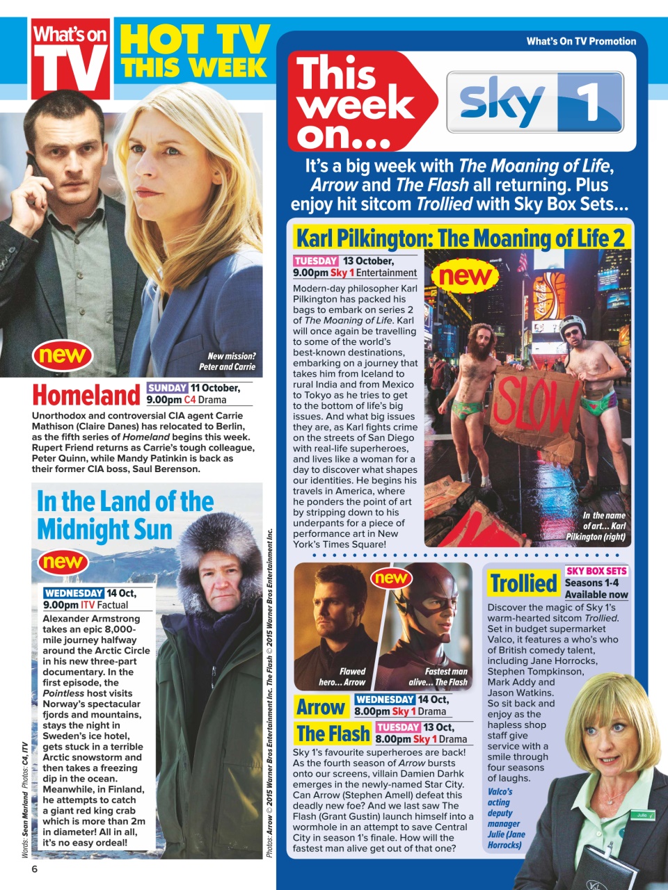 What's on TV Preview Pages