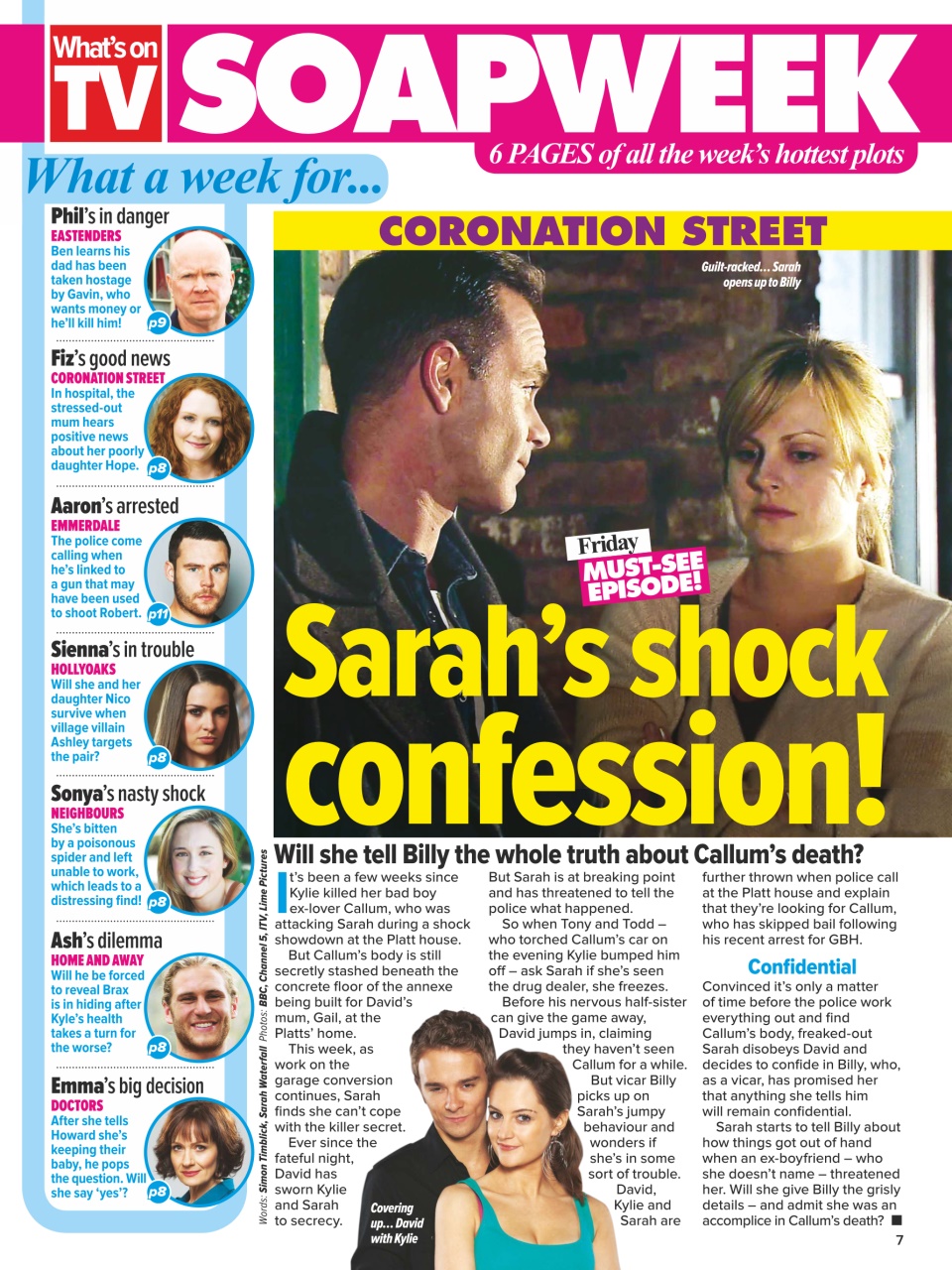 What's on TV Preview Pages