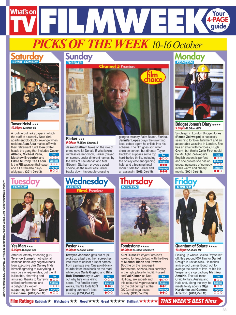 What's on TV Preview Pages